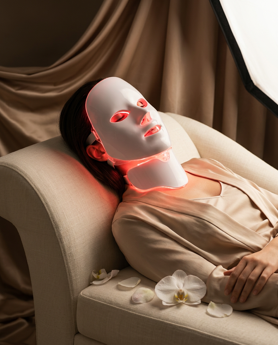 Masque LED Visage & Cou – Soin Anti-Âge & Éclat | Clairéa