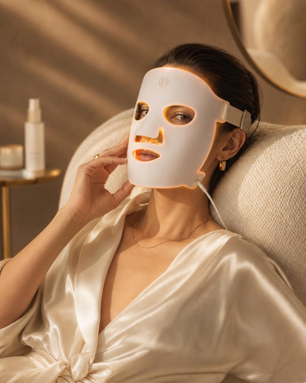 Masque LED Visage & Cou – Soin Anti-Âge & Éclat | Clairéa